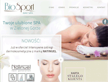 Tablet Screenshot of biosportspa.pl